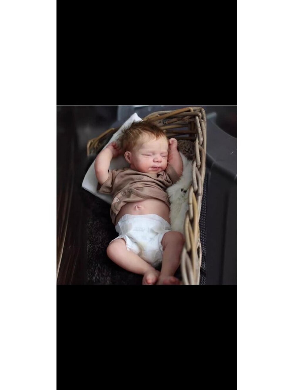 Lifelike 18” Reborn Baby Boy Vinyl Doll with Accessories - New in Box